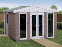 Concrete Garden Building - Apex Spar White Concrete Garden Building - Apex Spar White